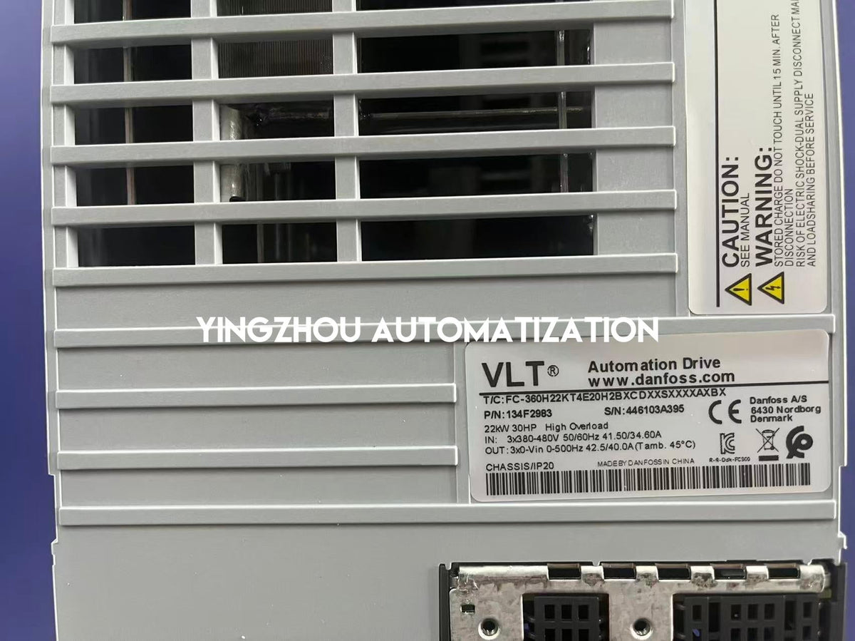 Danfoss VLT FC 360 Inverter | 22kW (30HP) 3-Phase 380-480V | 134F2983 High-Performance VFD | IP20 Class 3C3 Coated | Brand New Original-vezhoo