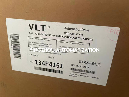 Danfoss VLT AutomationDrive FC 302 | 160kW (215HP) 3-Phase 380-500V | 134F4151 Heavy-Duty VFD | FC-302N160 Model | Brand New Original-vezhoo