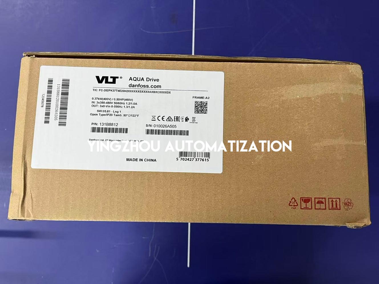 Danfoss VLT AQUA Drive FC 202 | 0.37kW (0.5HP) 3-Phase 380-480V | 131B8812 Compact VFD | FC-202PK37 Model | Brand New Original-vezhoo