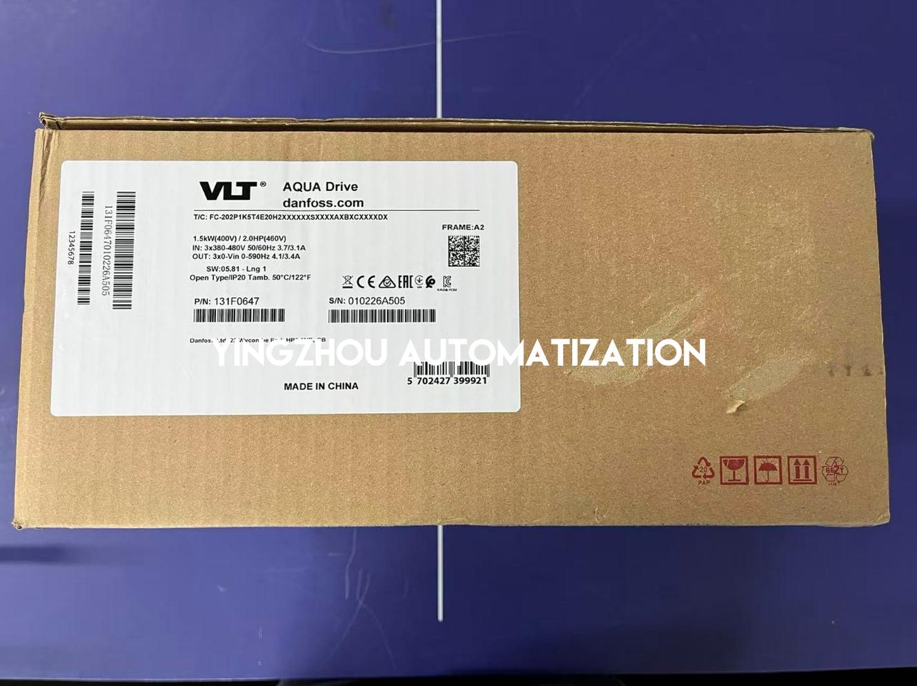 Danfoss VLT AQUA Drive FC 202 | 1.5kW (2.0HP) 3-Phase 380-480V | 131F0647 Water & HVAC VFD | FC-202P1K5 Model | Brand New Original-vezhoo