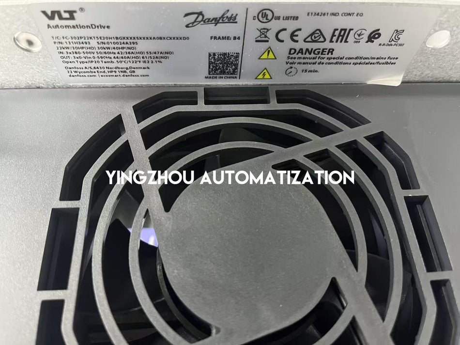 Danfoss VLT AutomationDrive FC 302 | 22kW (30HP) 3-Phase 380-500V | 131H3493 High-Performance VFD | FC-302P22K Model | Brand New Original-vezhoo