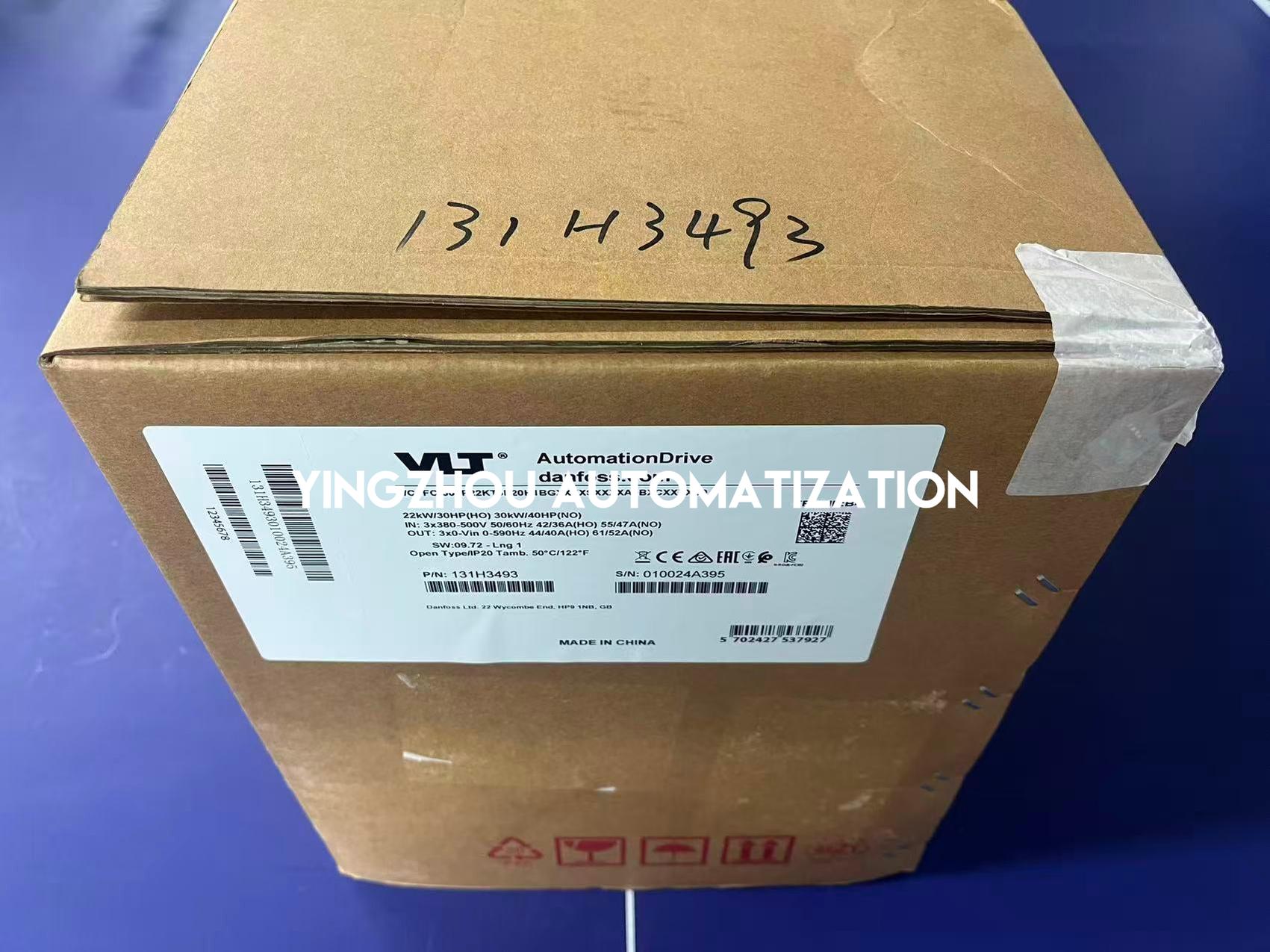 Danfoss VLT AutomationDrive FC 302 | 22kW (30HP) 3-Phase 380-500V | 131H3493 High-Performance VFD | FC-302P22K Model | Brand New Original-vezhoo