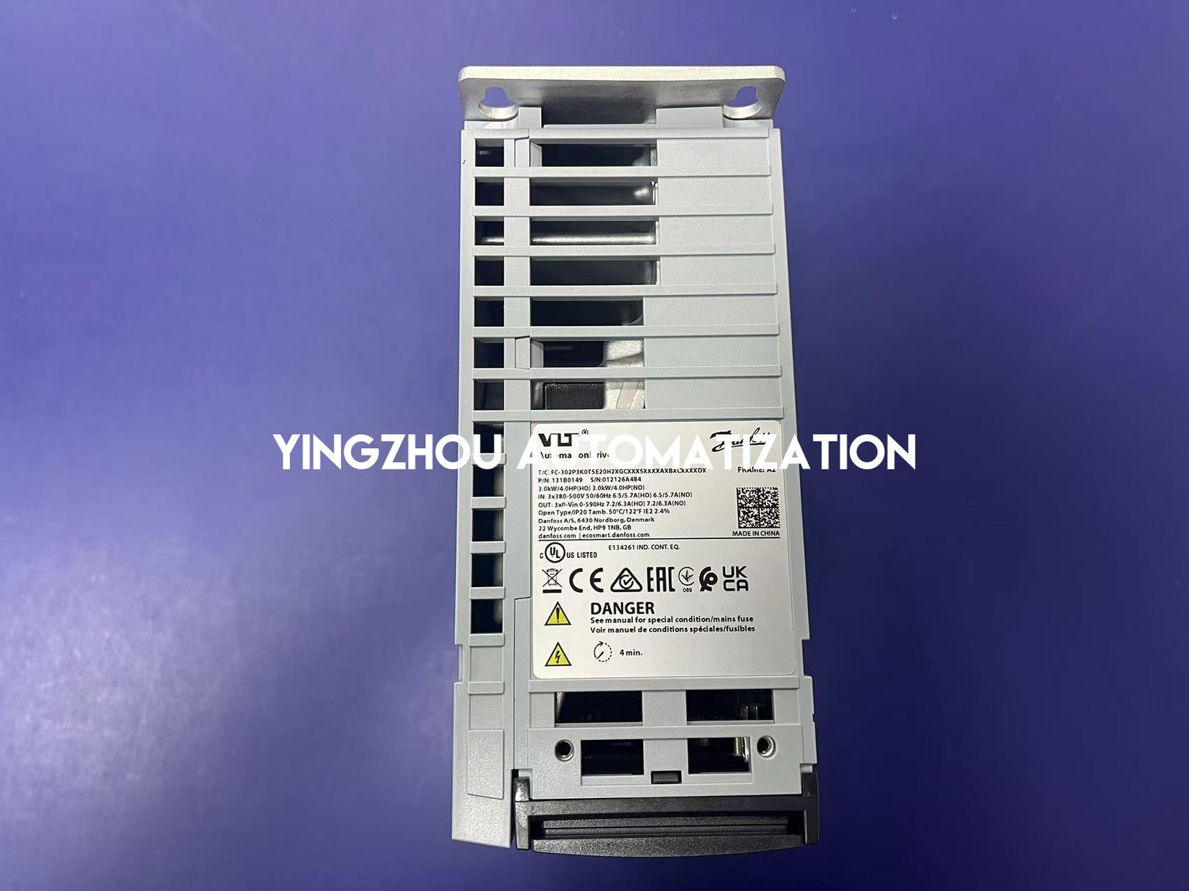 Danfoss VLT AutomationDrive FC 302 | 3.0kW (4HP) 3-Phase 380-500V | 131B0149 High-End VFD | FC-302P3K0 Model | Brand New Original-vezhoo