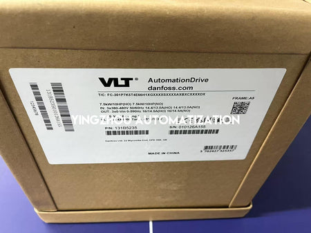 Danfoss VLT AutomationDrive FC 301 | 7.5kW (10HP) 3-Phase 380-480V | 131B5235 IP66/NEMA 4X VFD | FC-301P7K5 Model | Brand New Original-vezhoo
