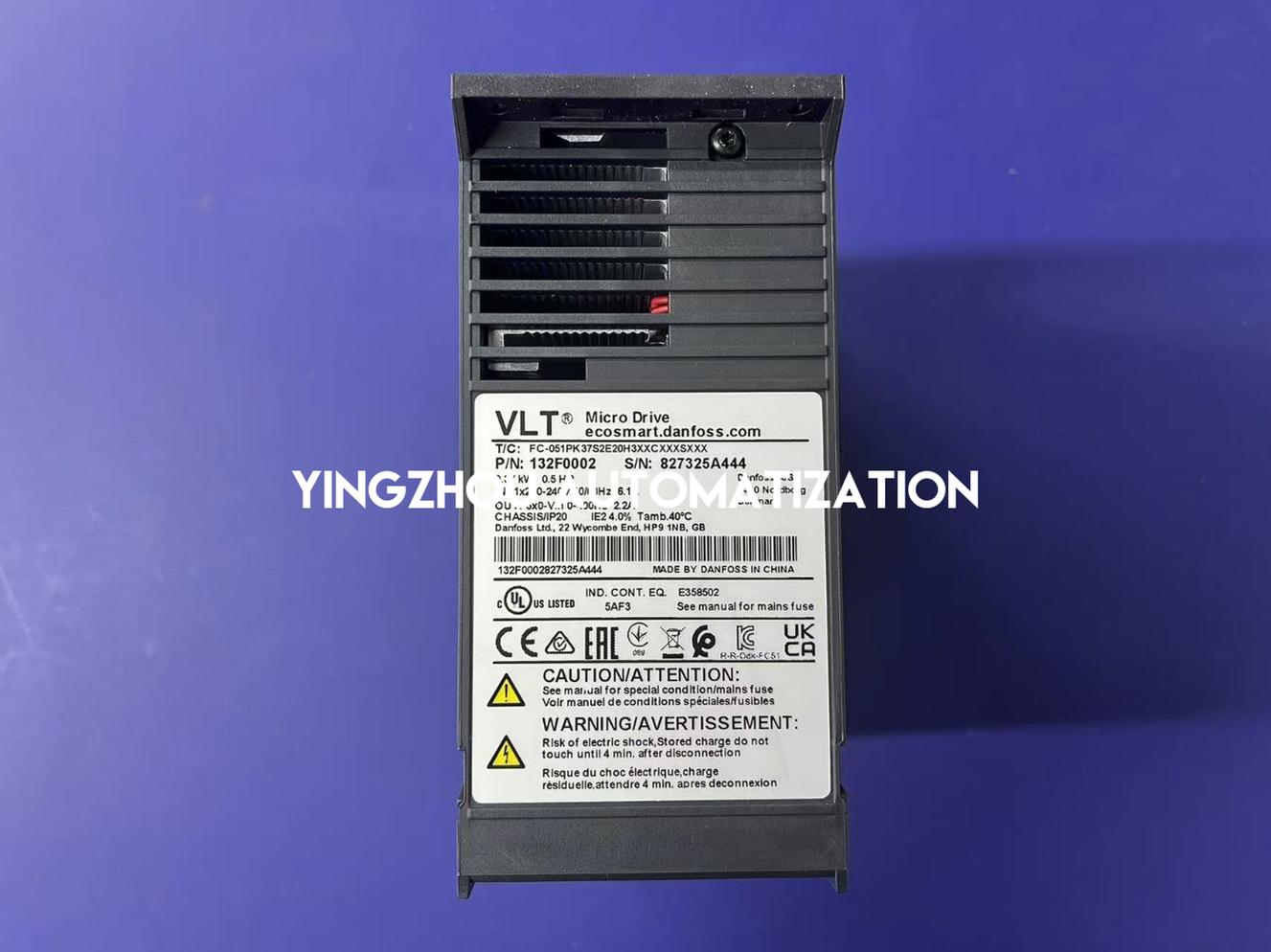 Danfoss VLT Micro Drive FC 51 | 0.37kW (0.5HP) 1-Phase 200-240V | 132F0002 Compact VFD | FC-051PK37 Model | Brand New Original-vezhoo