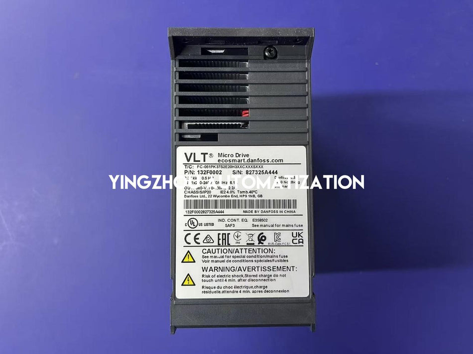 Danfoss VLT Micro Drive FC 51 | 0.37kW (0.5HP) 1-Phase 200-240V | 132F0002 Compact VFD | FC-051PK37 Model | Brand New Original-vezhoo