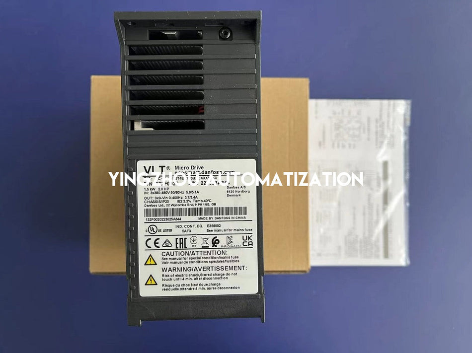 Danfoss VLT Micro Drive FC 51 | 1.5kW (2HP) 3-Phase 380-480V | 132F0020 Compact VFD | FC-051P1K5 Model | Brand New Original-vezhoo