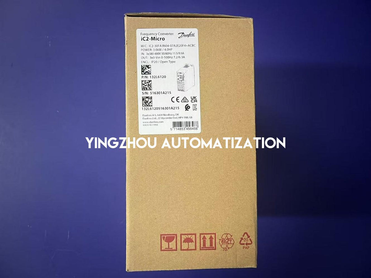 Danfoss VLT Basic Drive IC2 | 3.0kW (4.0HP) 3-Phase 380-480V | 132L6120 Compact VFD | IC2-30FA3N04 Model | Brand New Original-vezhoo
