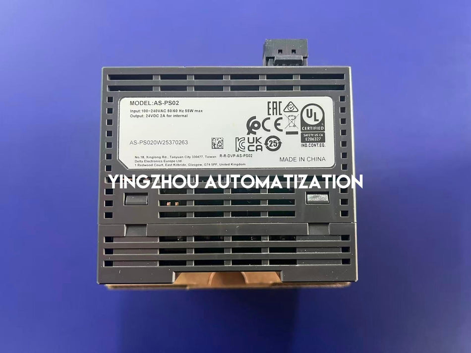 Delta AS-PS02 AS Series PLC Power Supply Module - 100-240VAC Input, 24VDC 2A Output-vezhoo