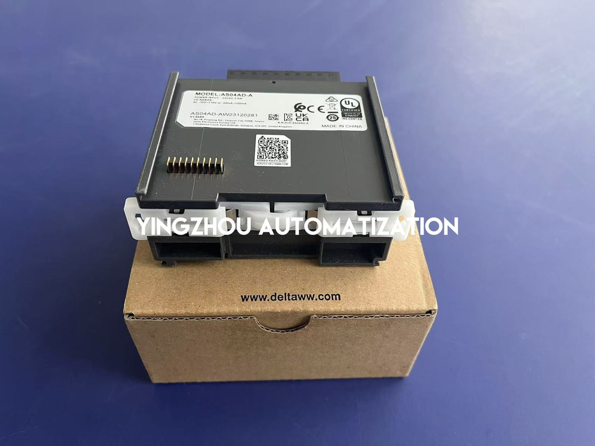 Delta AS Series AS04AD-A Analog Input Module - 4-Channel 16-bit Resolution-vezhoo