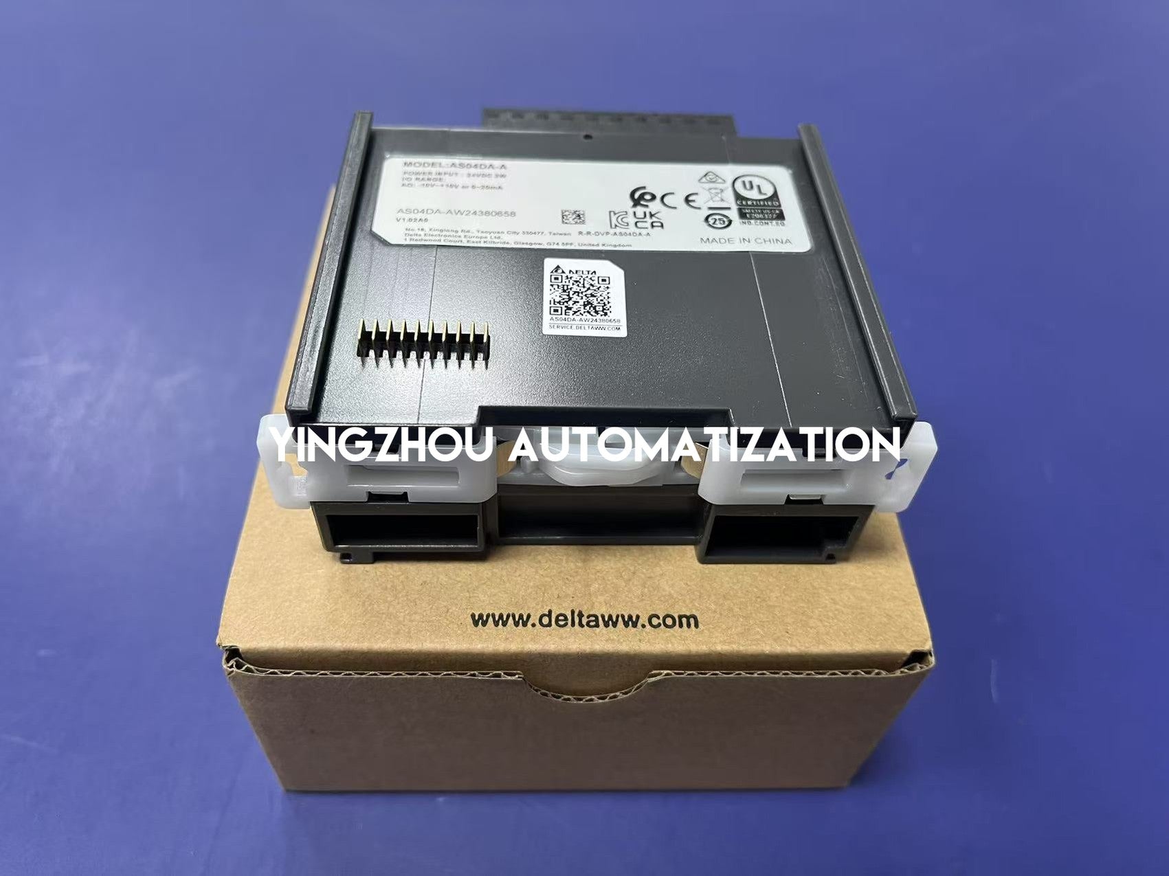 Delta AS04DA-A Analog Output Module AS Series PLC Expansion | 4-Channel Voltage/Current Output | Brand New Original Genuine-vezhoo