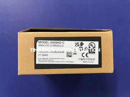 Delta AS Series AS08AD-C Analog Input Module - 8 Current Channels, 16-bit Resolution, 24V DC-vezhoo