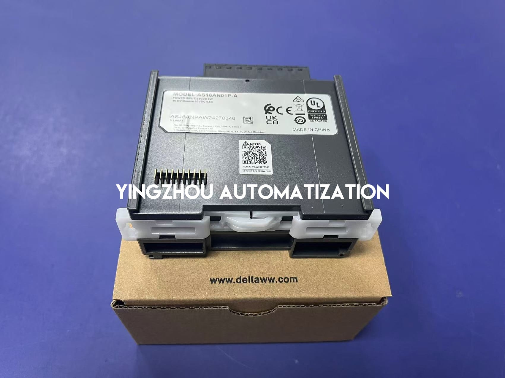 Delta AS Series AS16AN01P-A Digital Output Module - 16-Point Transistor (PNP/Source)-vezhoo