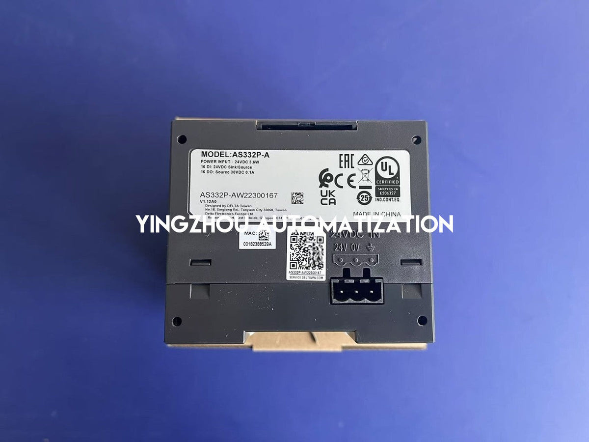Delta AS332P-A PLC CPU | AS300 Series High-Performance | 32-Point I/O | Built-in Ethernet & CANopen | Brand New Original-vezhoo
