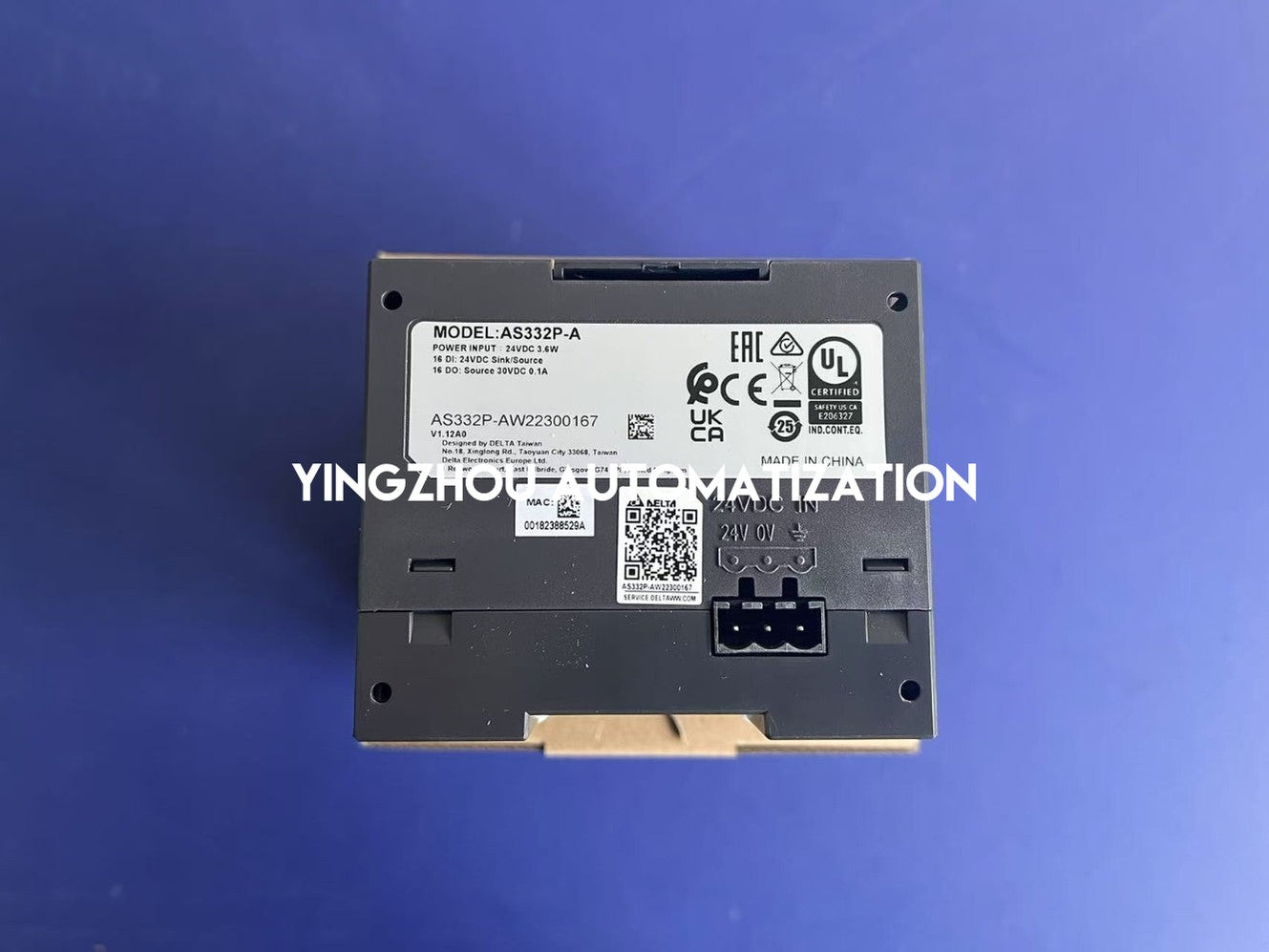 Delta AS332P-A PLC CPU | AS300 Series High-Performance | 32-Point I/O | Built-in Ethernet & CANopen | Brand New Original-vezhoo