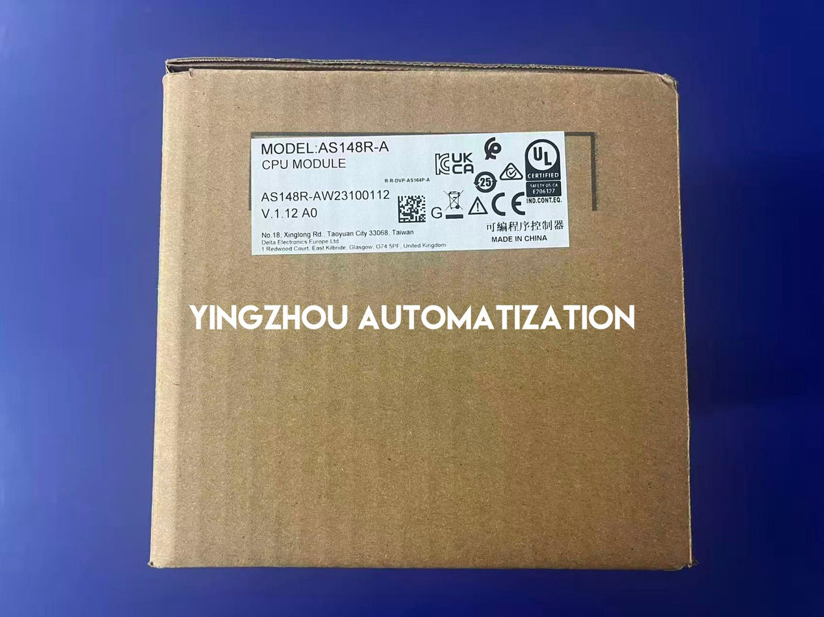 Delta AS Series PLC CPU AS148R-A - 48-Point Digital I/O (24DI/24DO Relay), 100-240VAC-vezhoo