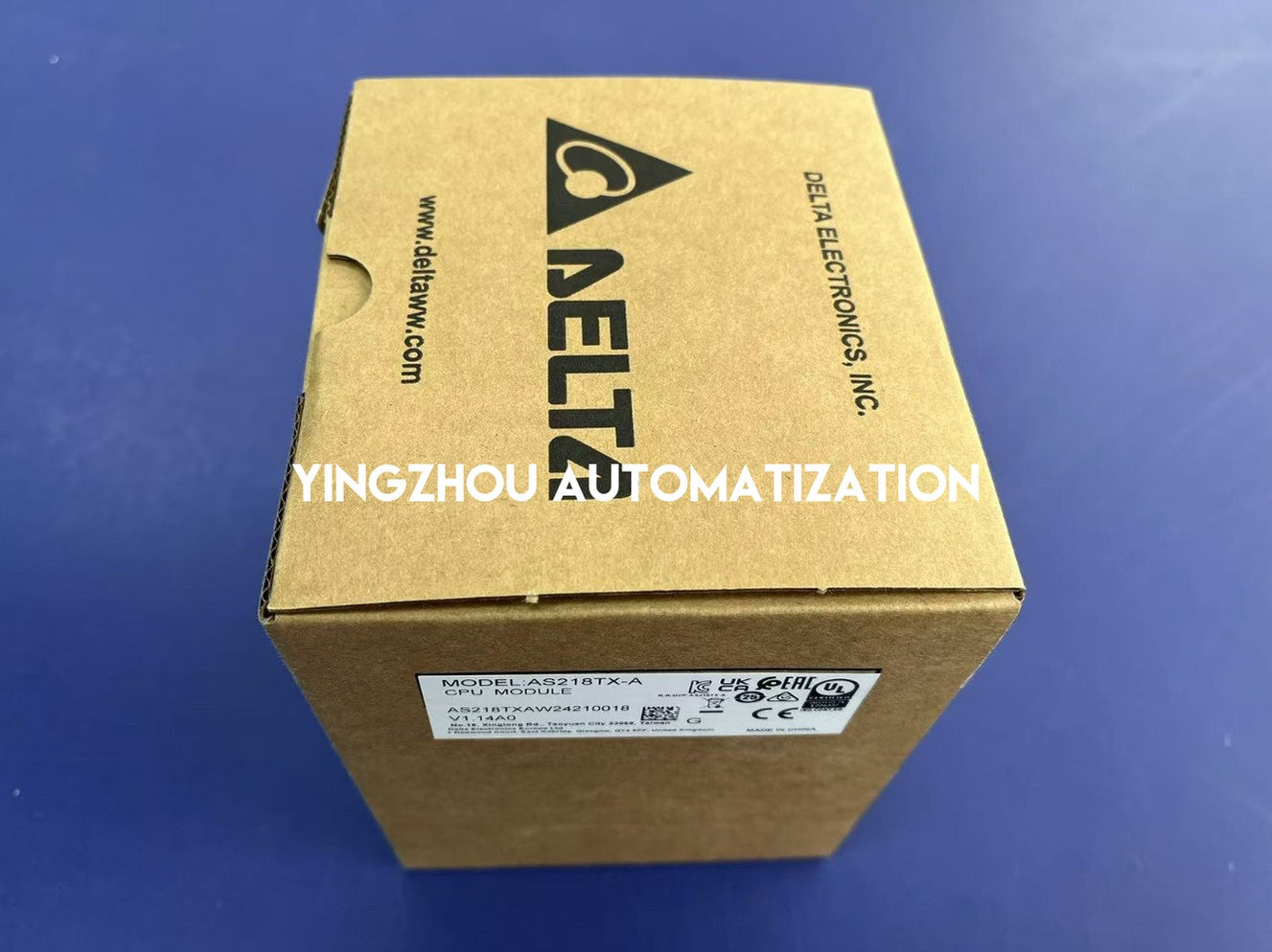 Delta AS218TX-A AS200 Series PLC CPU - 8DI / 6DO / 2AI / 2AO, Ethernet, CANopen, 24VDC-vezhoo