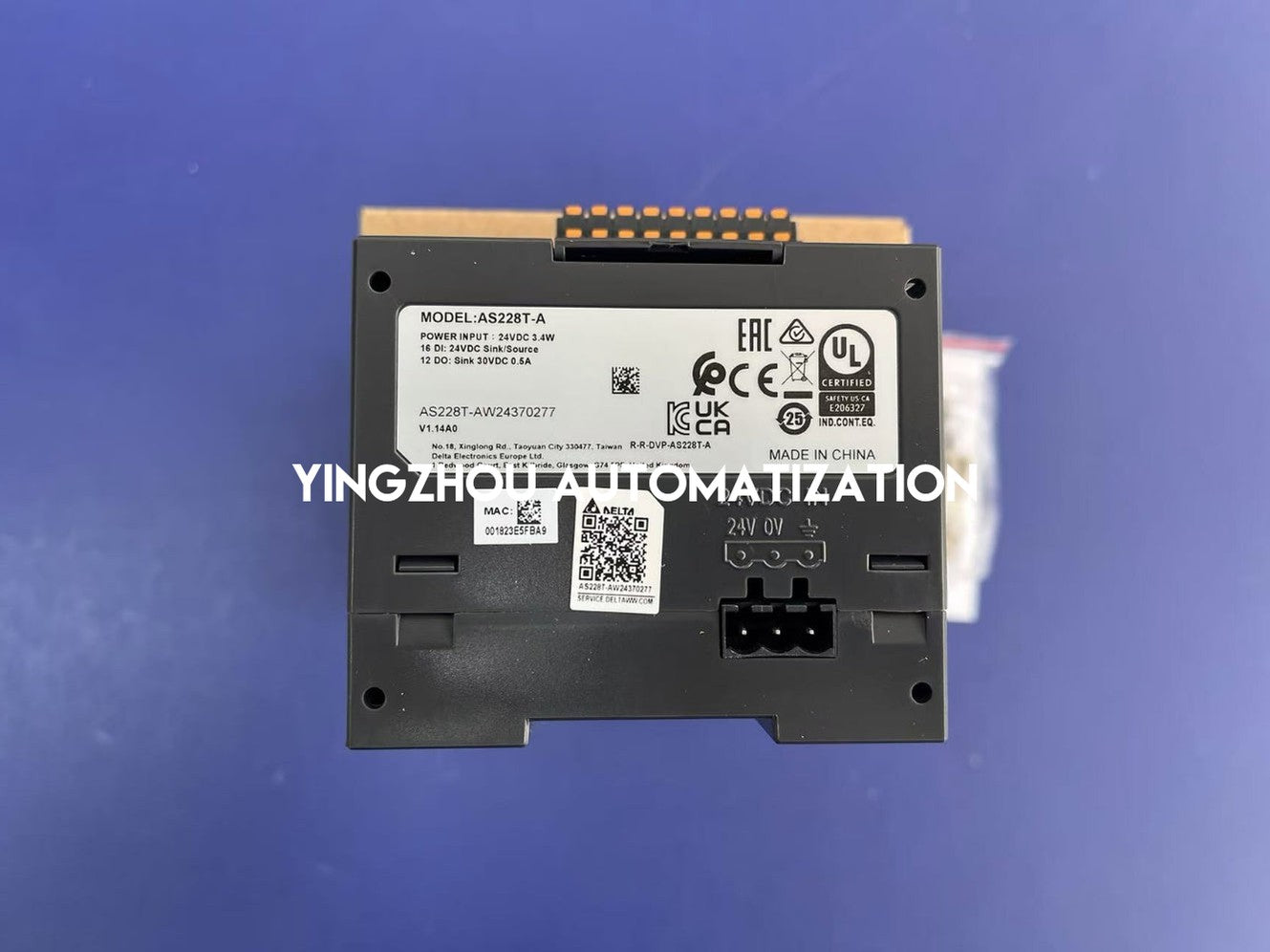Delta AS228T-A AS Series PLC CPU Main Processing Unit | 28-Point I/O Transistor Output | Brand New Original Genuine-vezhoo
