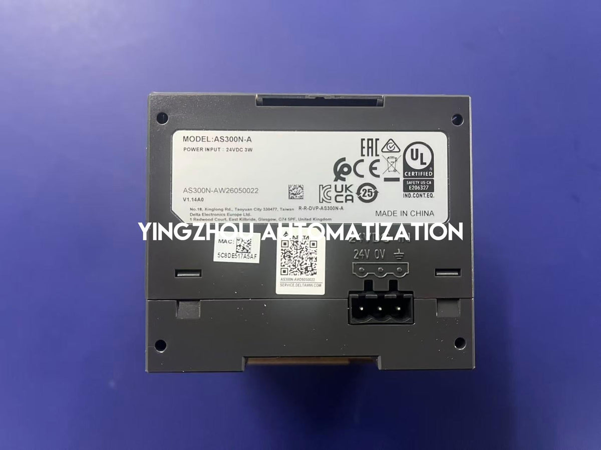 Delta AS300N-A AS Series PLC CPU Module | High-Performance | 128K Steps | No Built-in I/O-vezhoo
