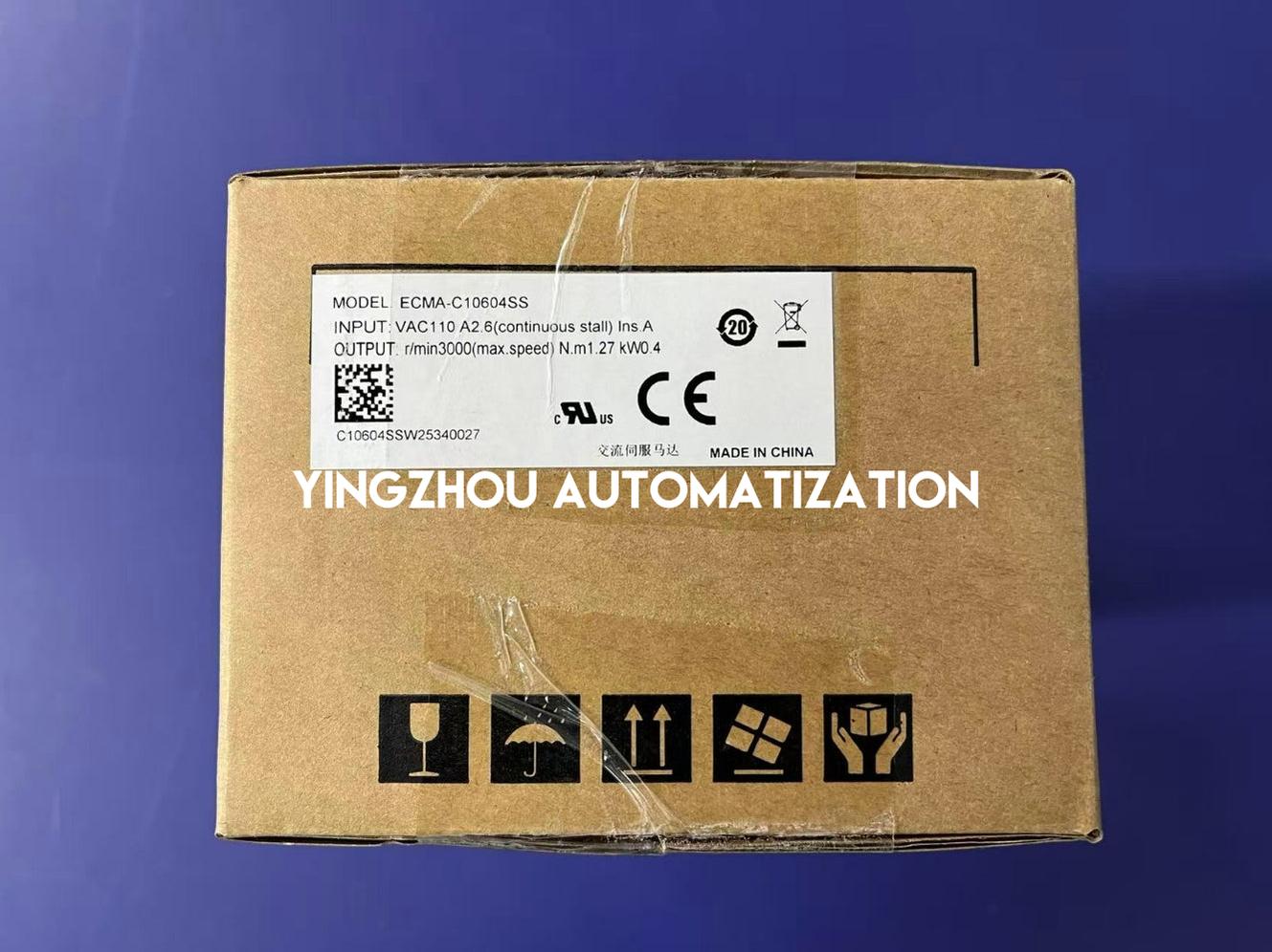Delta ASDA-A2 ECMA-C10604SS AC Servo Motor - 400W, 220V, 3000 RPM, with Brake & Oil Seal-vezhoo