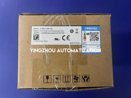 Delta ASDA-A2 ECMA-C10807SS AC Servo Motor - 750W, 3000 RPM, with Brake & Oil Seal-vezhoo