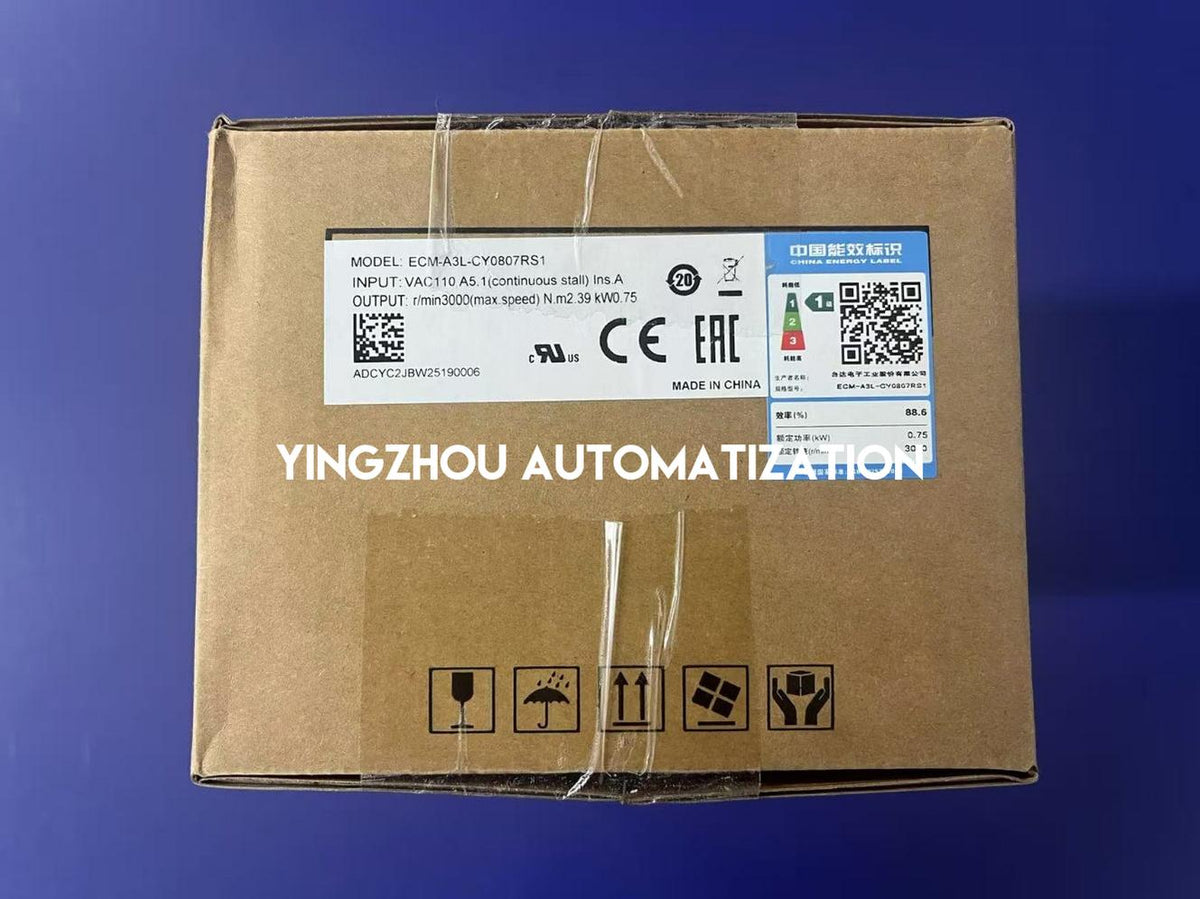 Delta ASDA-A3 ECM-A3L-CY0807RS1 Servo Motor - 750W, 3000 RPM, Low Inertia, without Brake & Oil Seal-vezhoo