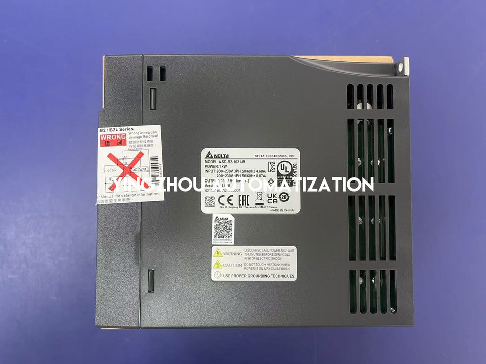 Delta ASDA-B2 Series 1kW Servo Drive ASD-B2-1021-B - 220V, Pulse/Analog Control-vezhoo