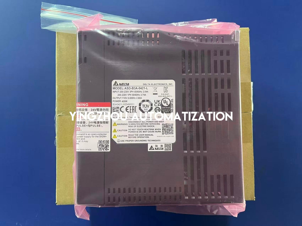 Delta ASD-B3A-0421-L | ASDA-B3A Servo Drive | 400W 220V Single/3-Phase | High-Dynamic Pulse & Analog Input | Advanced Motion Control | Brand New Original-vezhoo