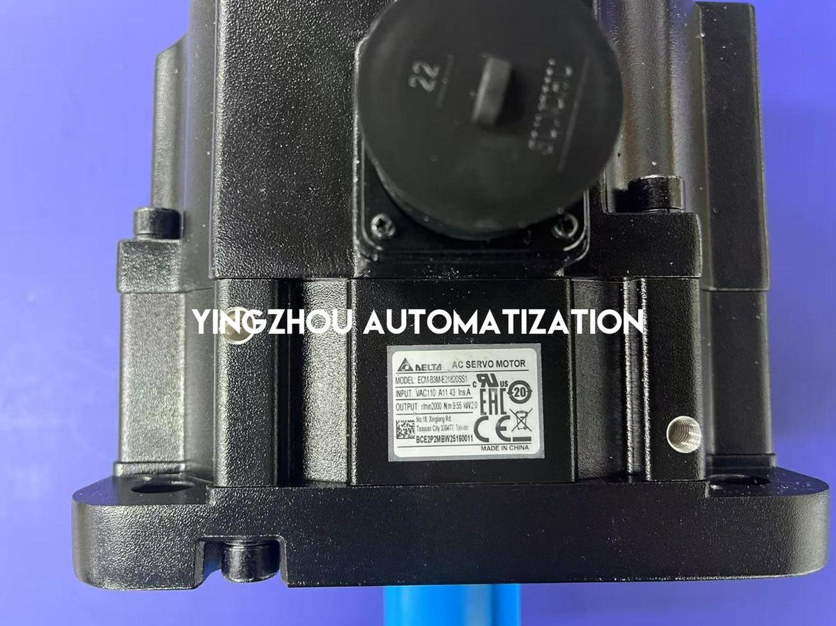 Delta ASDA-B3 ECM-B3M-E21820SS1 Servo Motor - 2.0kW, 2000 RPM, 180mm Frame, with Brake & Oil Seal-vezhoo