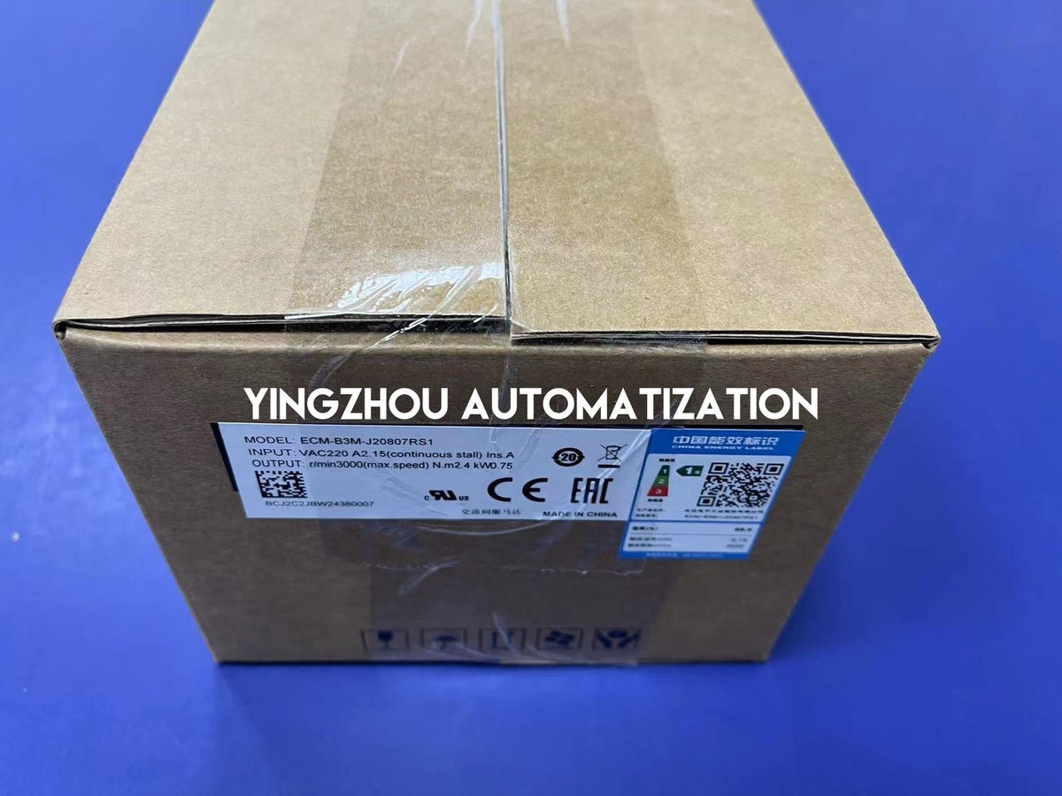 Delta ASDA-B3 Series ECM-B3M-J20807RS1 Servo Motor - 750W, 220V, 24-bit Encoder-vezhoo