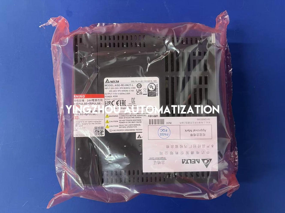 Delta ASDA-B3 Series Servo Drive ASD-B3-0421-L - 400W, 220V, Pulse Train Control-vezhoo