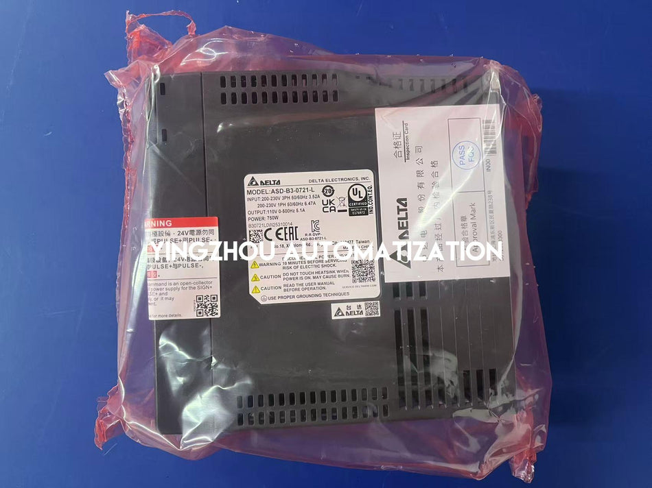 Delta ASDA-B3 Series Servo Drive ASD-B3-0721-L - 750W, 220V, Pulse Train Control-vezhoo
