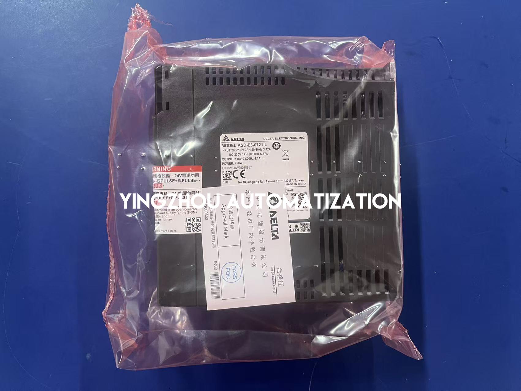 Delta ASD-E3-0721-L AC Servo Drive - ASDA-E3 Series 750W 220V | PT Mode Pulse Control | Brand New Original Sealed-vezhoo