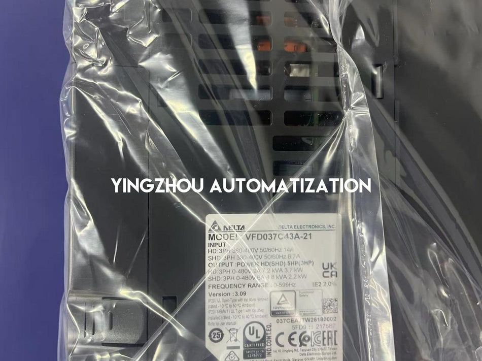 Delta C2000 Plus VFD037C43A-21 VFD - 3.7kW (5HP), 460V 3-Phase, High-Performance Vector Control-vezhoo