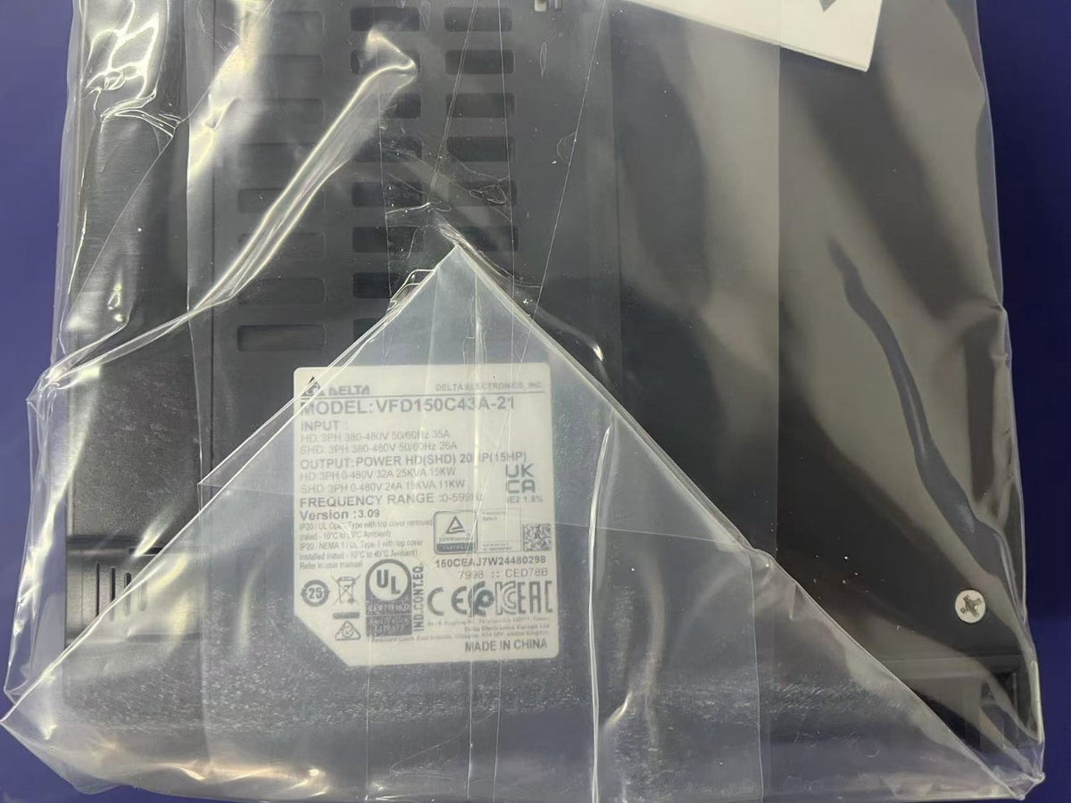 Delta C2000 Plus VFD150C43A-21 VFD - 15kW (20HP), 460V 3-Phase, High Performance Vector Drive-vezhoo