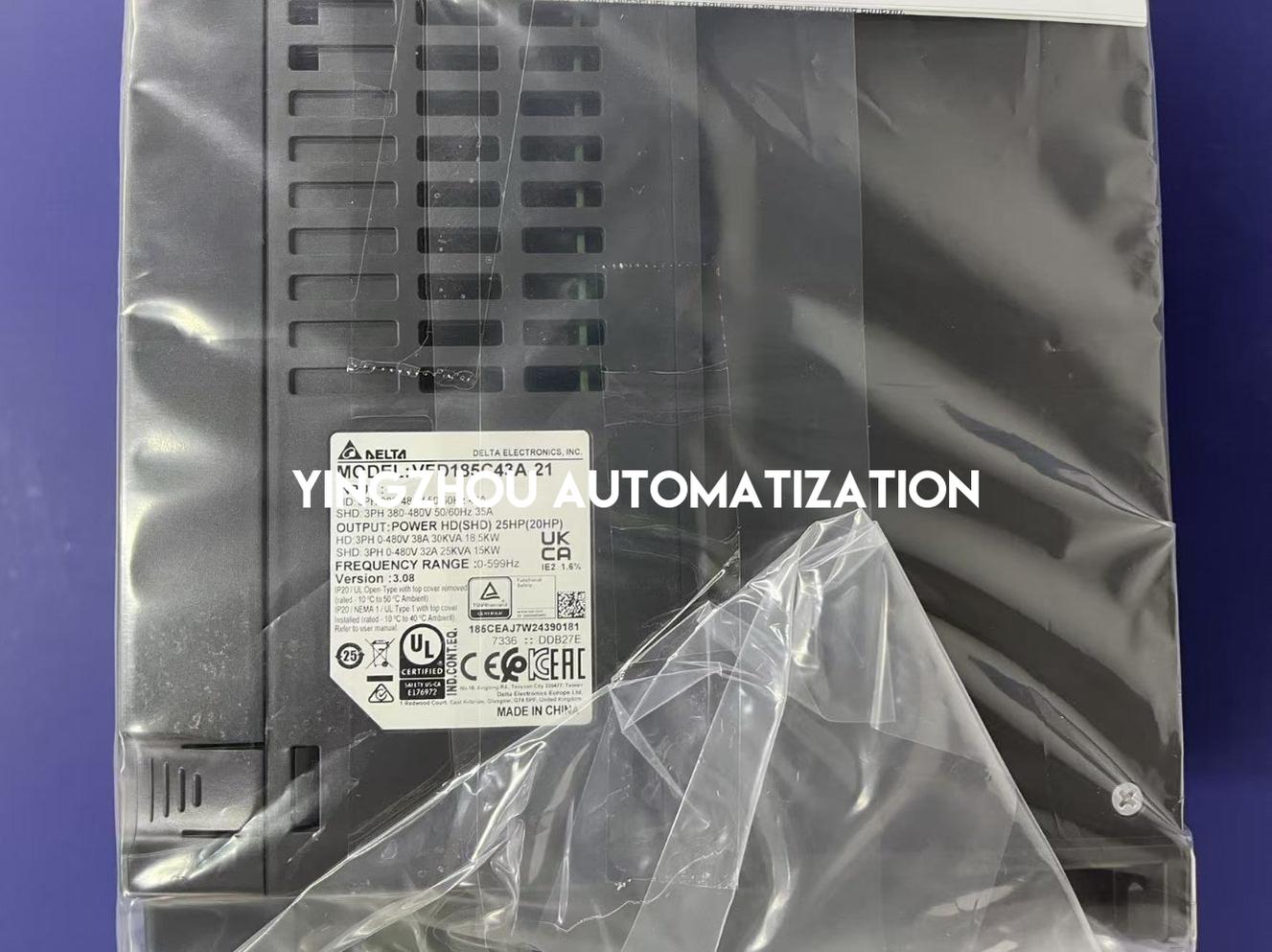 Delta C2000 Plus VFD185C43A-21 VFD - 18.5kW (25HP), 460V 3-Phase, High Performance Vector Drive-vezhoo