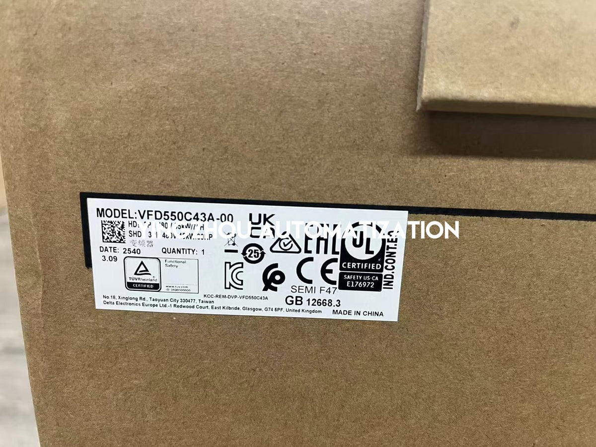 Delta C2000+ Series High Performance Vector Control Drive VFD550C43A-00 - 55kW (75HP) 400V-vezhoo