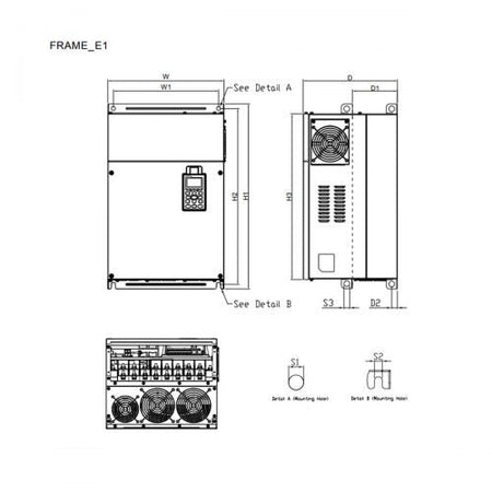 Delta CP2000 VFD Inverter 110kW 150HP 460V 3-Phase | VFD1100CP43A-00 High-Power AC Drive | Brand New Original Genuine-vezhoo
