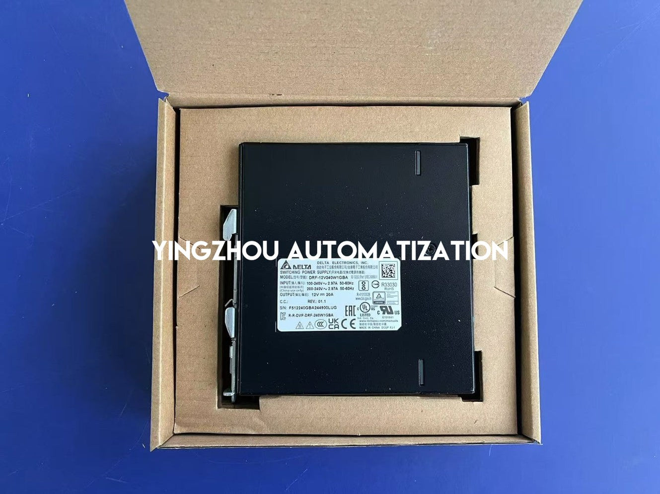Delta CliQ M Series DRF-12V240W1GBA DIN Rail Power Supply - 12V 240W (20A), High Efficiency-vezhoo