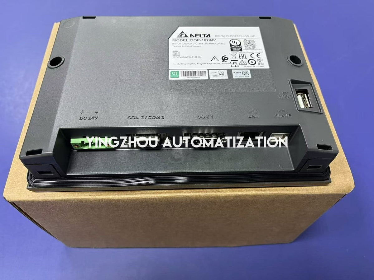 Delta DOP-107WV HMI | 7 Inch TFT LCD | Built-in Ethernet | 3 COM Ports | 800x480 Resolution | Brand New Original-vezhoo