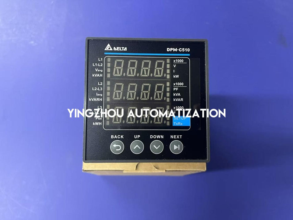 Delta DPM-C510 Multifunction Power Meter | Three-Phase Energy Monitoring | RS-485 Modbus | LCD Display | Brand New Original Genuine-vezhoo