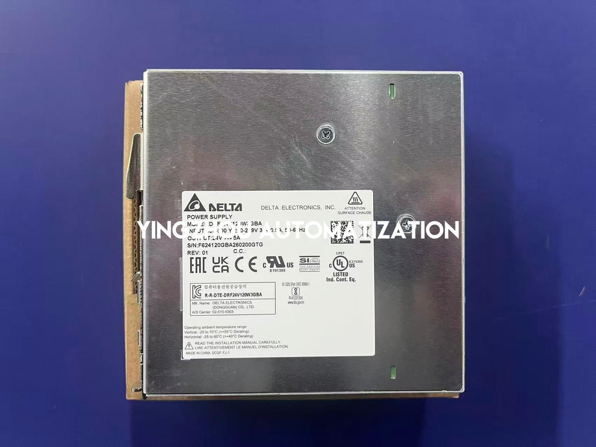 Delta DRF-24V120W3GBA Force-GT Power Supply - 24V, 5A, 120W, 3-Phase DIN Rail-vezhoo