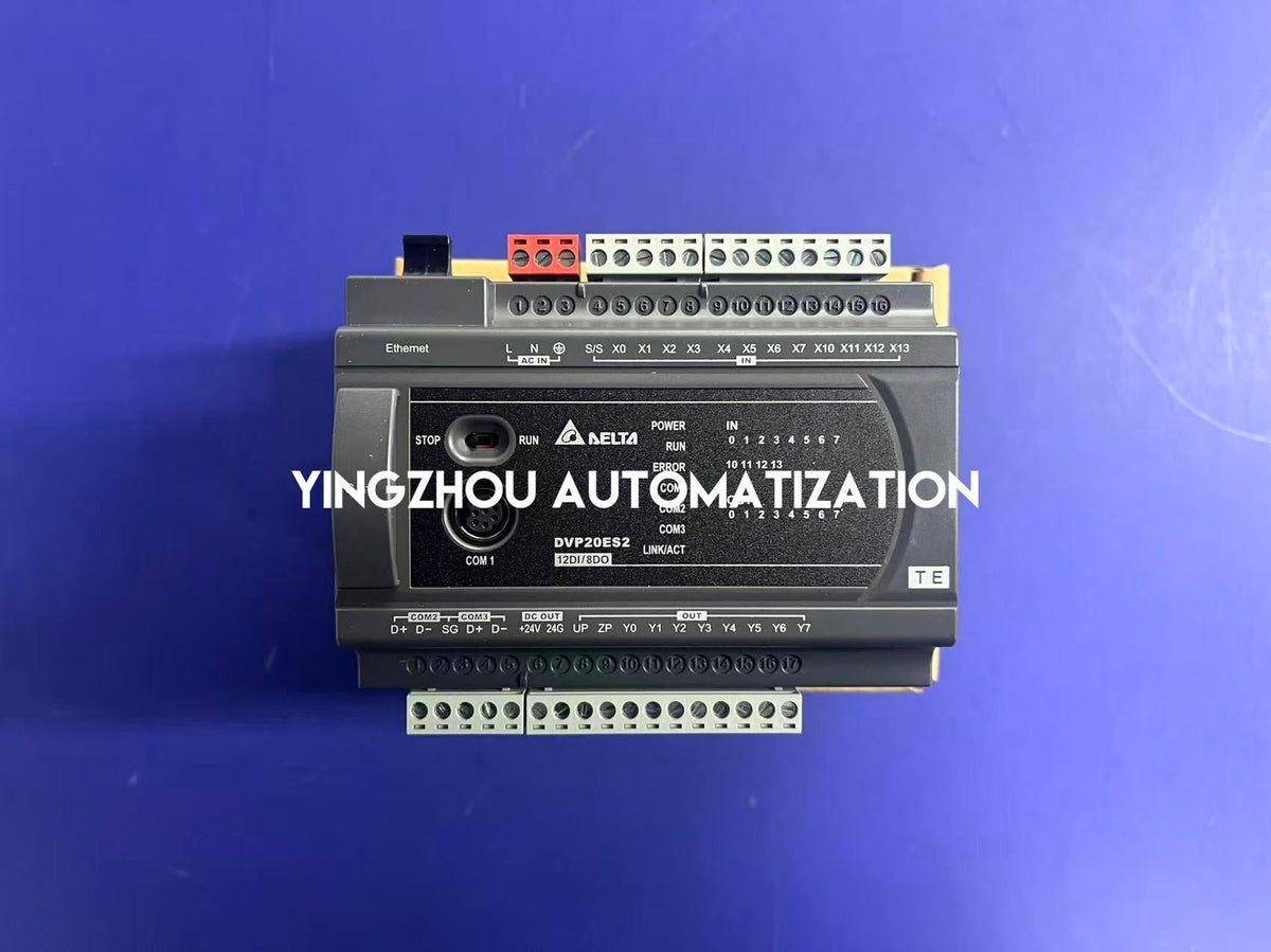 Delta DVP-ES2 Series DVP20ES200TE PLC CPU - 20-Point (12DI/8DO Transistor) with Ethernet-vezhoo