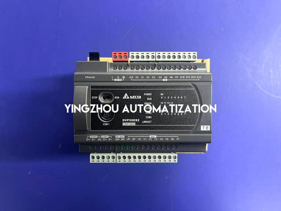 Delta DVP-ES2 Series DVP20ES200TE PLC CPU - 20-Point (12DI/8DO Transistor) with Ethernet-vezhoo