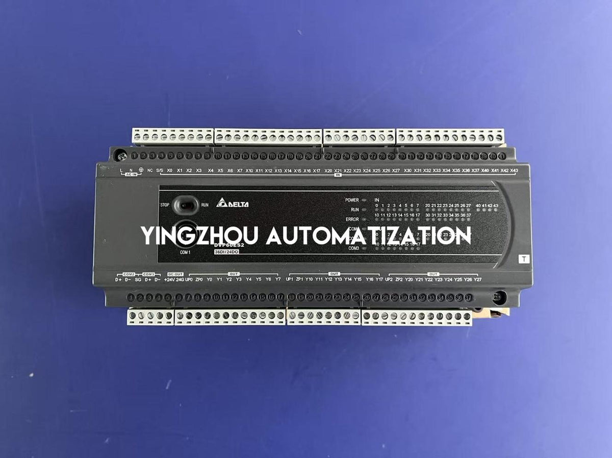 Delta DVP-ES2 Series Standard PLC DVP60ES200T - 36DI/24DO Transistor, AC Power-vezhoo
