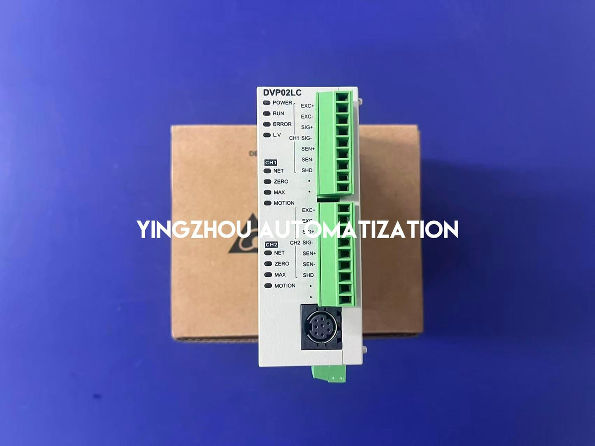 Delta DVP-S Series DVP02LC-SL Load Cell Module - 2 Channels, 24-bit Resolution, Left-Side High Speed-vezhoo