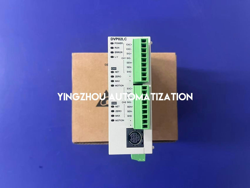 Delta DVP-S Series DVP02LC-SL Load Cell Module - 2 Channels, 24-bit Resolution, Left-Side High Speed-vezhoo