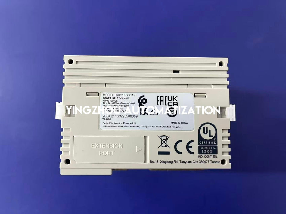 Delta DVP-S Series DVP20SX211S PLC - 20-Point CPU, 8DI/6DO, 4AI/2AO, 24V DC, PNP Transistor-vezhoo