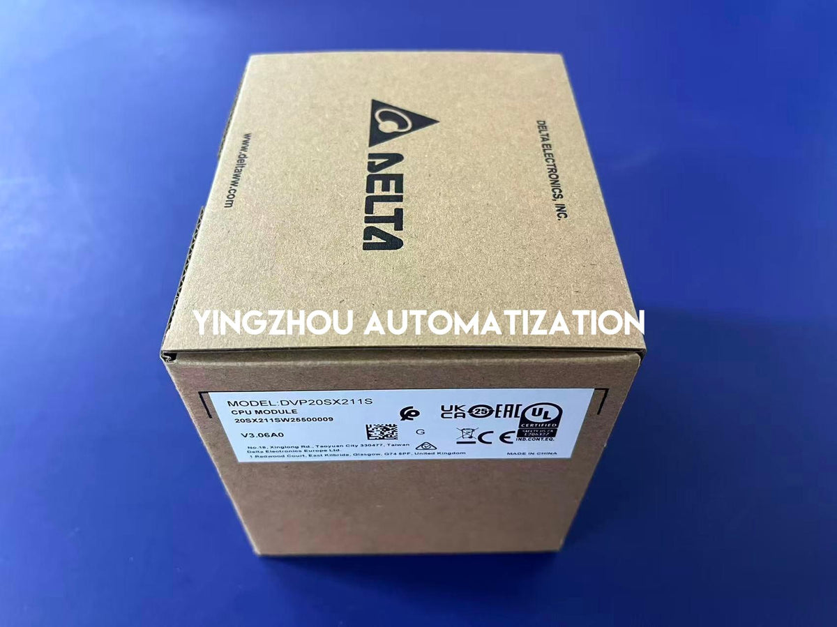 Delta DVP-S Series DVP20SX211S PLC - 20-Point CPU, 8DI/6DO, 4AI/2AO, 24V DC, PNP Transistor-vezhoo