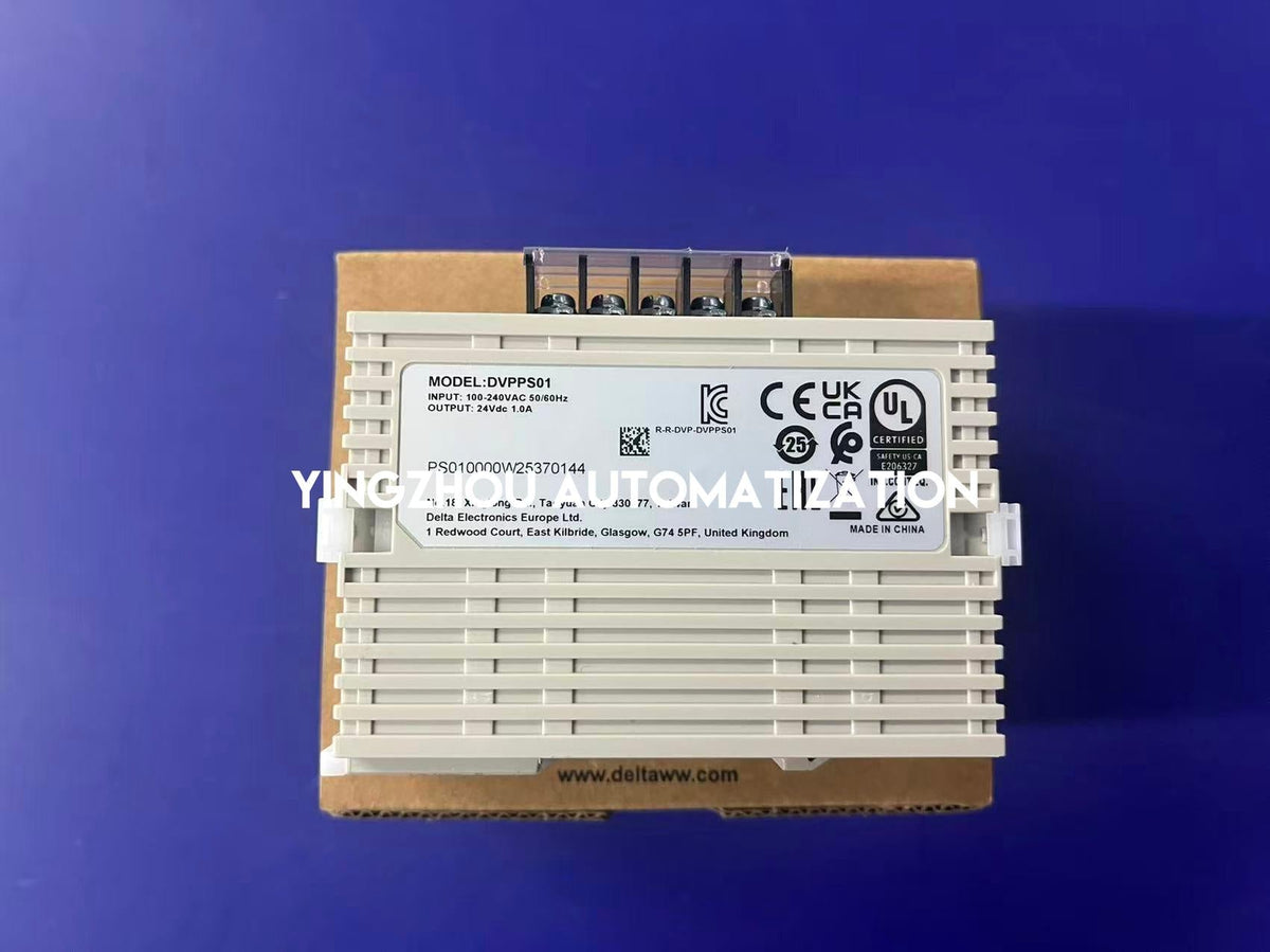 Delta DVPPS01 PLC Power Supply Module | 100-240V AC Input | 24V DC 1A Output | DVP Series Compact | Brand New Original Genuine-vezhoo